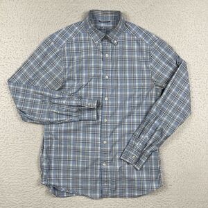 Vineyard Vines‎ Shirt Mens Small Blue Plaid Gorp Commute On The Go Performance